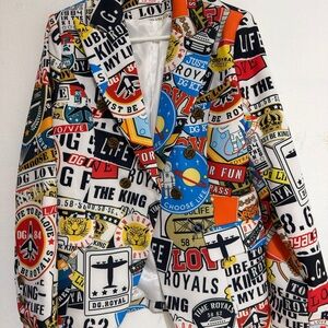 Colorful Graphic Women's Blazer
